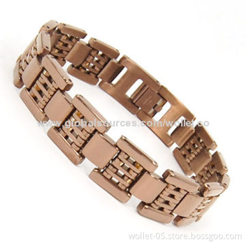 2014 Star Product/316L Stainless Steel Bracelet with Carbon Fiber and CZ Stone